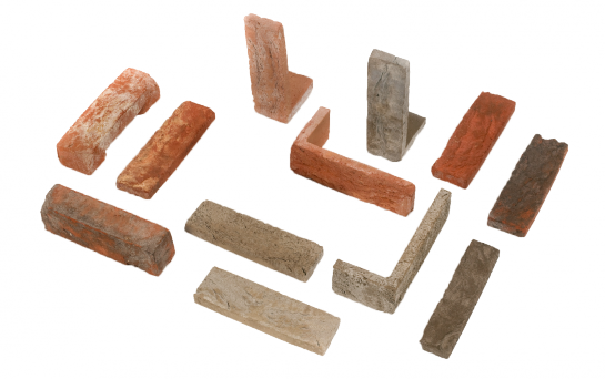 Brick Slips Are Always Glued With Specially Designated - Facing Brick Slips (545x342), Png Download