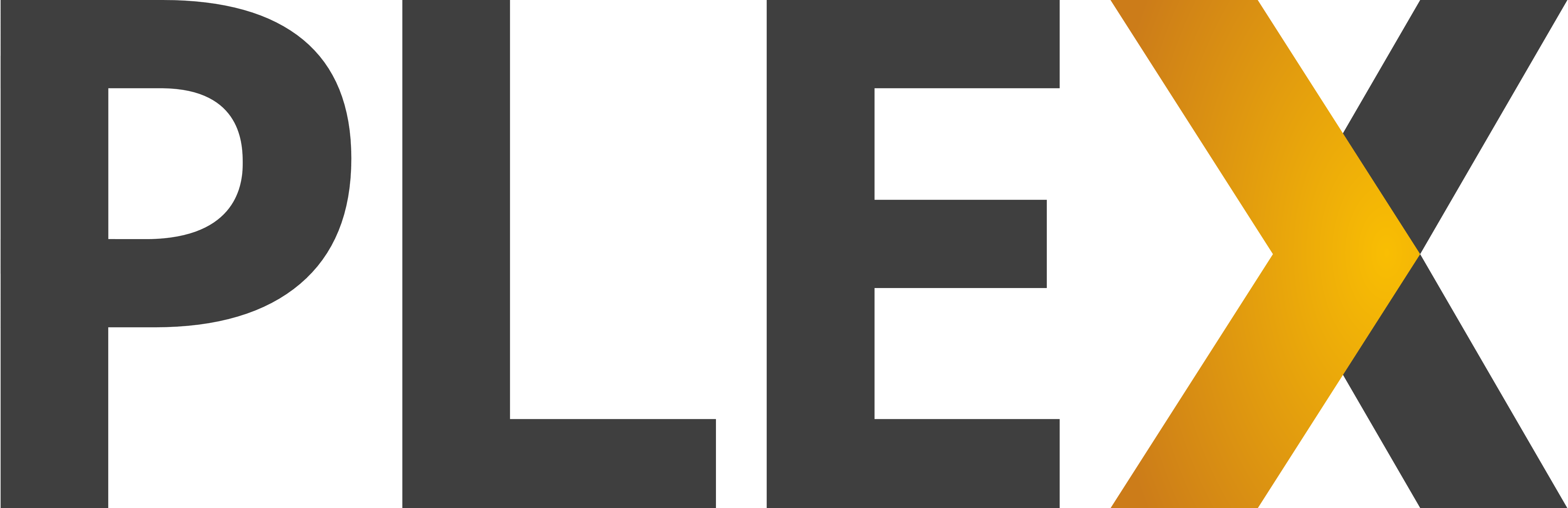 Plex Logo - Plex Png (5000x1619), Png Download