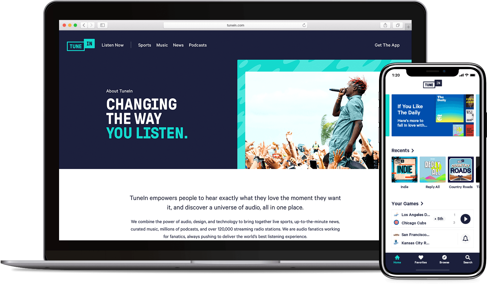 Tunein Hero Image - Hero Image (1920x1080), Png Download