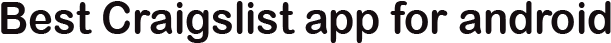 Best Craigslist App Android - Android (650x350), Png Download
