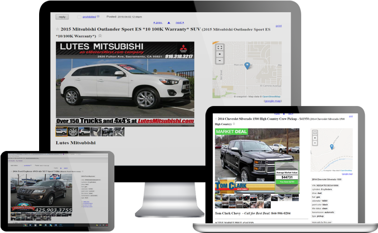 Craigslist Posting For Car Dealers - Advertising (800x500), Png Download
