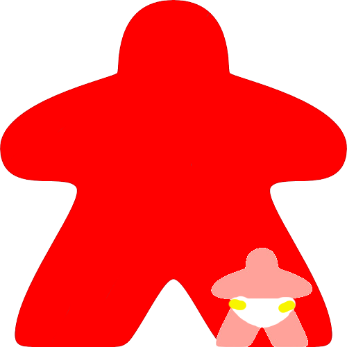 Welcome - Blue Meeple (500x500), Png Download