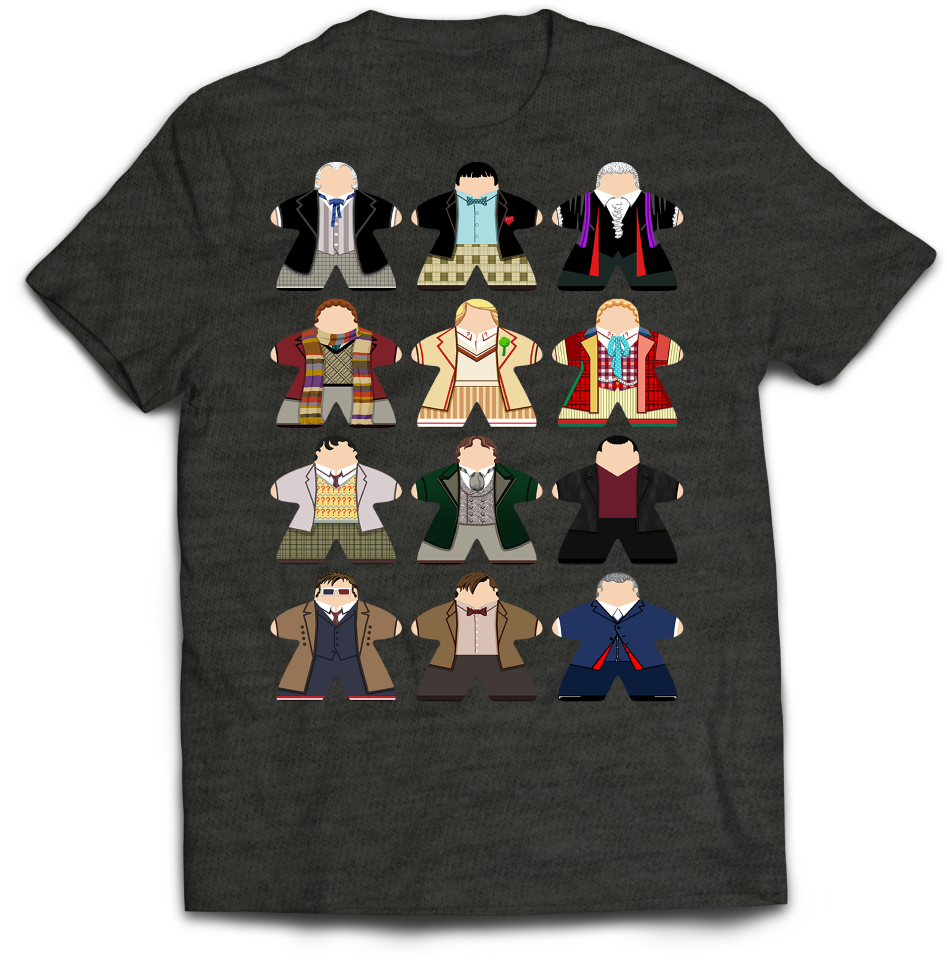 Doctor Who Meeples - Maciej Janowski Koszulka (1440x1080), Png Download