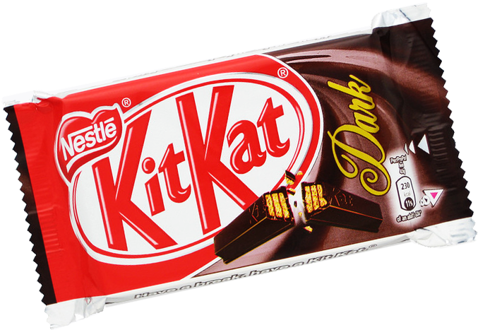 Kitkat® 4 Fingers Dark - Kit Kat 4 Finger Dark Chocolate (698x466), Png Download