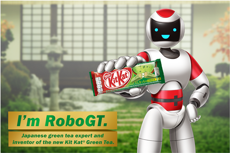 Introducing Kit Kat Green Tea By Robogt - Cartoon (1200x667), Png Download