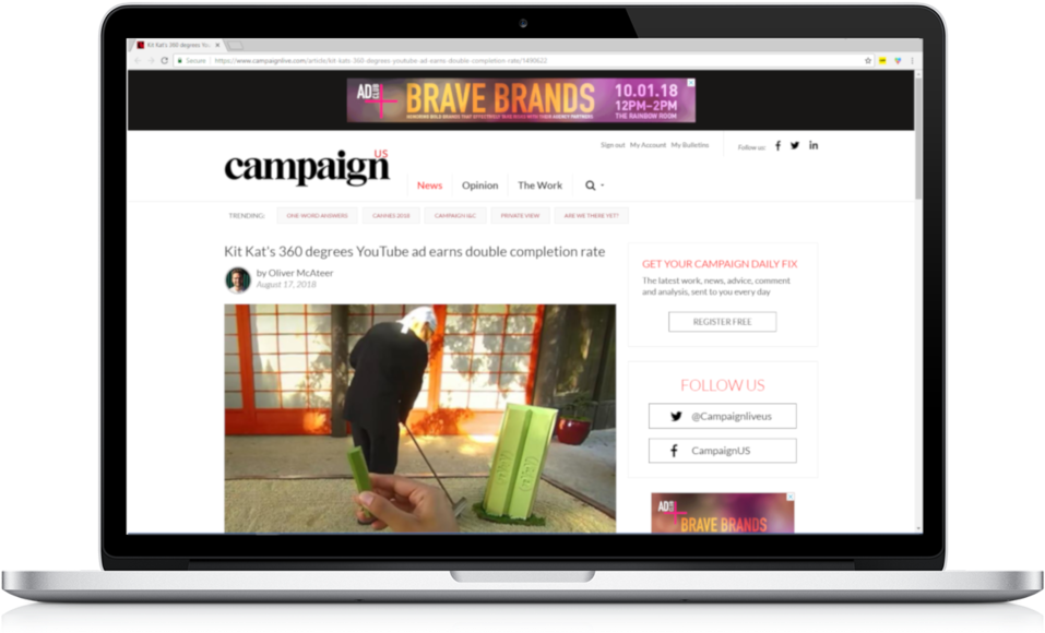 Wip Campaign Kitkat - Huntington Theme Wordpress (1000x600), Png Download