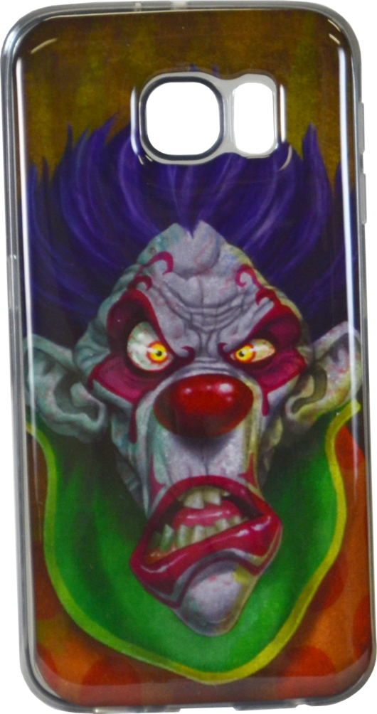 Purple Hair Clown - Clown (530x1004), Png Download