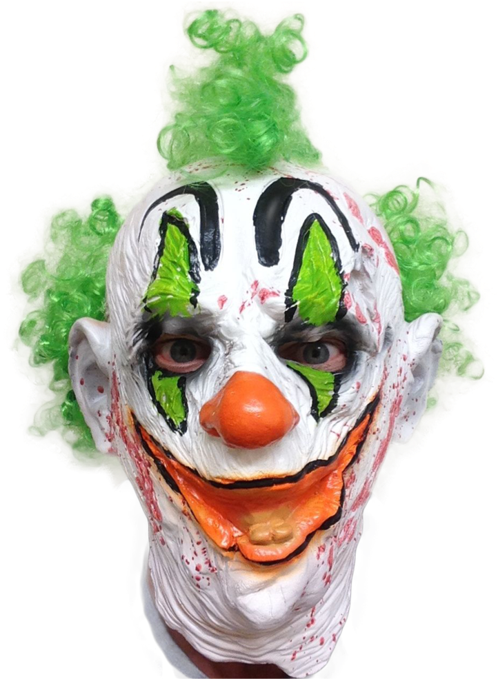 Irish Killer Clown Latex Mask - Clown Masks Rubber (817x1024), Png Download