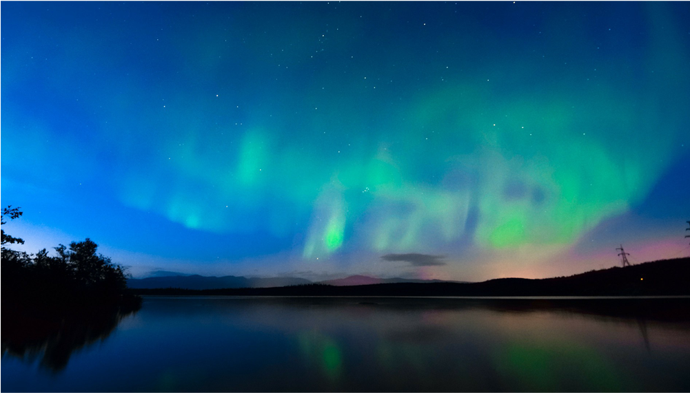 Pastels Drawing Northern Lights Banner Royalty Free - Drawing (1000x1000), Png Download
