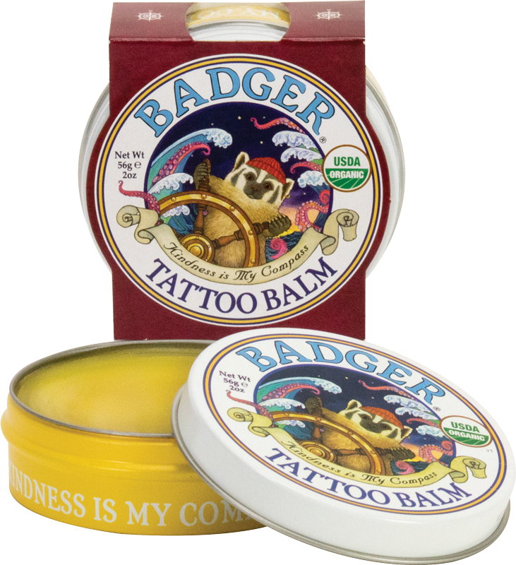 Natural Organic Tattoo Balm - Badger Balm Tattoo Balm (500x500), Png Download
