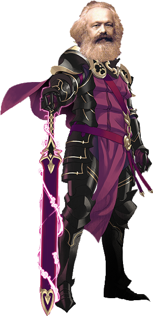 Karl Marx - Xander Fire Emblem Sword (362x642), Png Download
