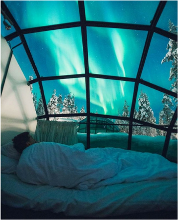 Skyblue Ok - Kakslauttanen Arctic Resort Igloo And Chalets (800x450), Png Download