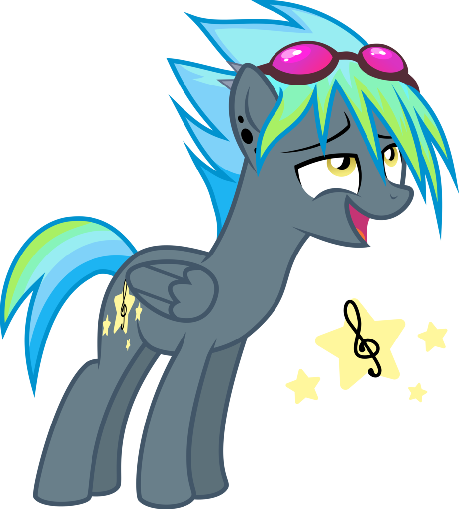 Xebck, Cutie Mark, Goggles, Oc, Oc - Mlp Rainbow Dash X Thunderlane (923x1024), Png Download