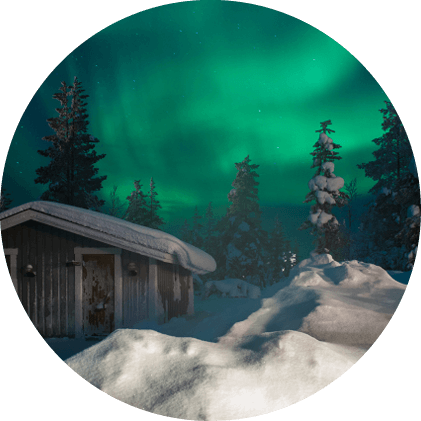 The Best Place To See The Northern Lights Included - Aurora (421x421), Png Download