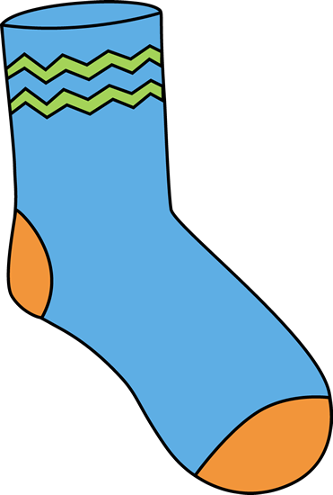 Sock Clip Art - Sock Clipart (371x550), Png Download