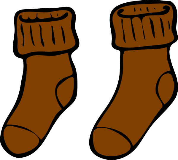 How To Set Use Brown Sock Svg Vector (600x539), Png Download