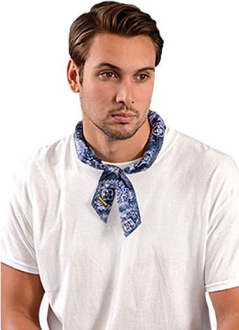 Miracool Neck Cooling Bandana Cowboy Blue Occunomix - Occunomix Miracool Bandanas - Miracool Bandana Cowboyblue (340x510), Png Download