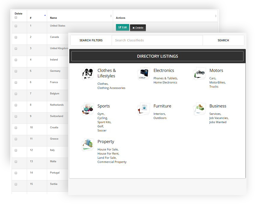 Website Builder Classifieds - Behance (860x686), Png Download