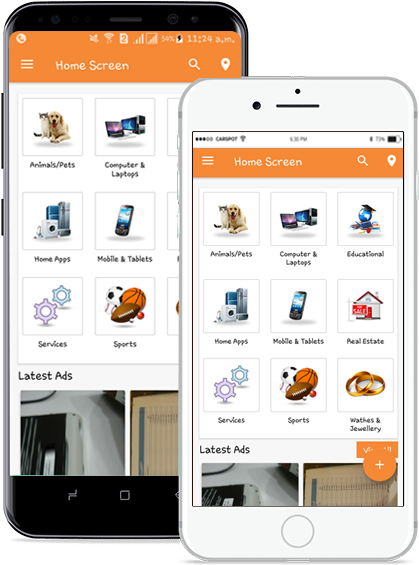 Mobile Classifieds - Mobile App (427x566), Png Download