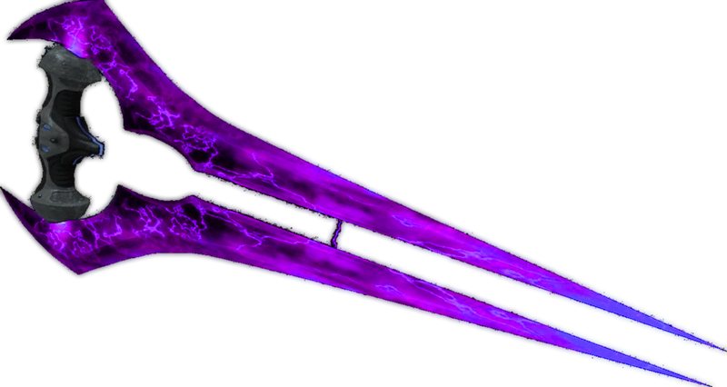 Buster Blade - Black And Purple Sword (800x426), Png Download
