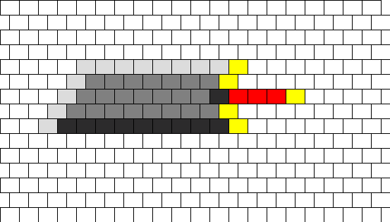 Buster Sword Bead Pattern - Boy (553x315), Png Download