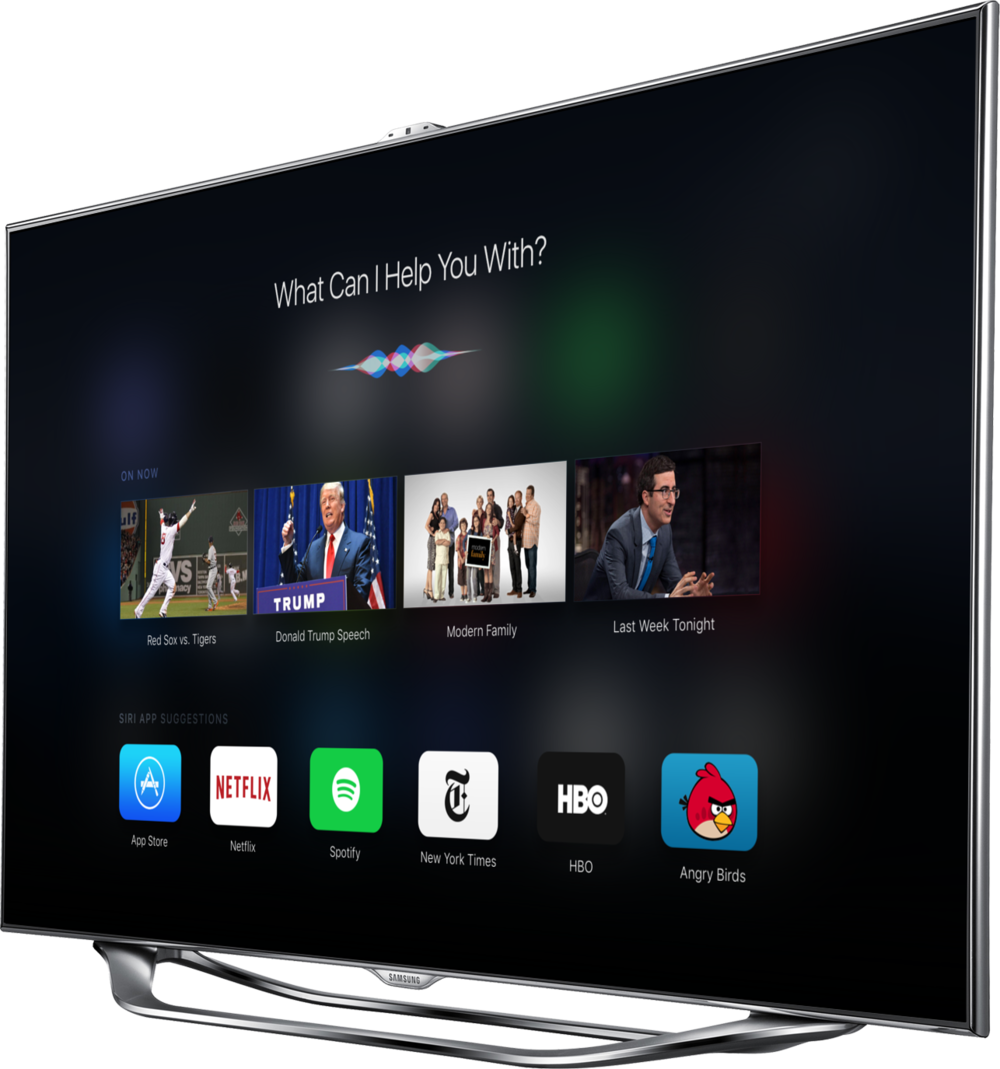 Appletv4 Siri Homescreen - Apple Tv Price In India 2016 (1000x1069), Png Download