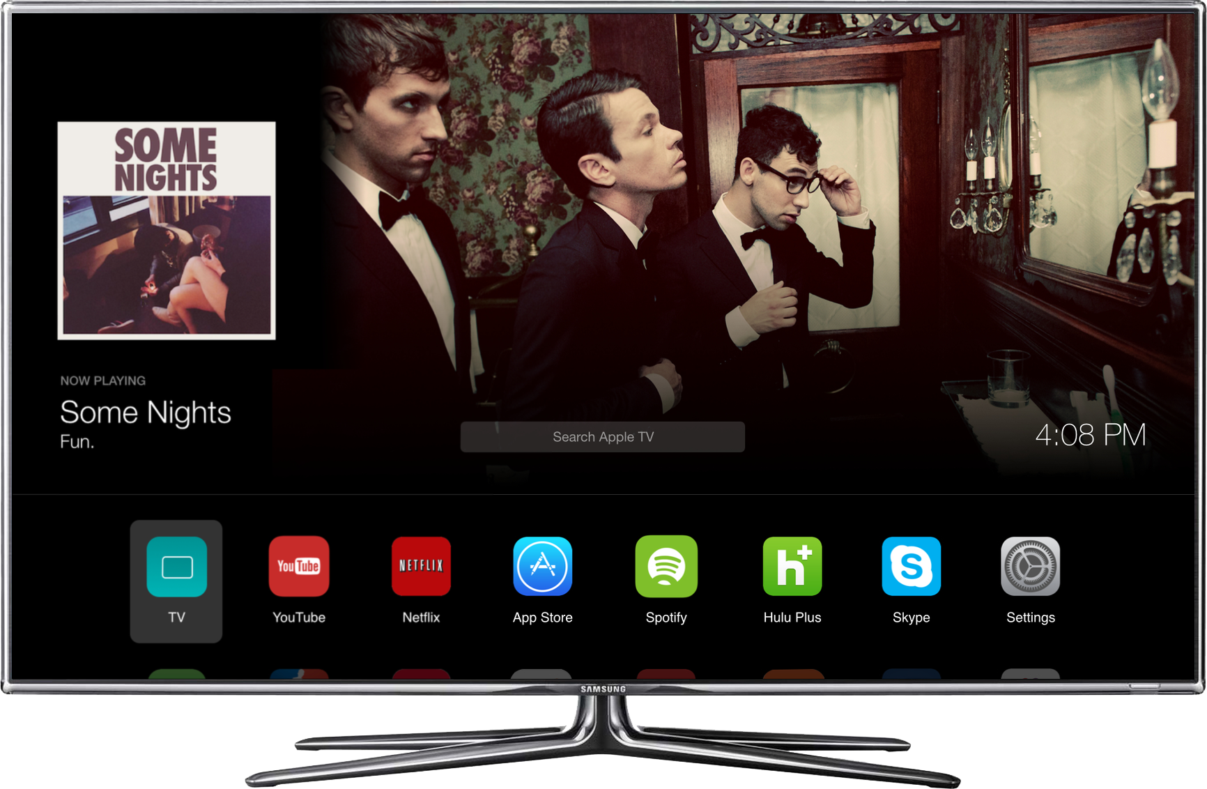 New Concept Reimagines Apple Tv Interface With Ios - Some Nights [bonus Tracks] (1732x1132), Png Download