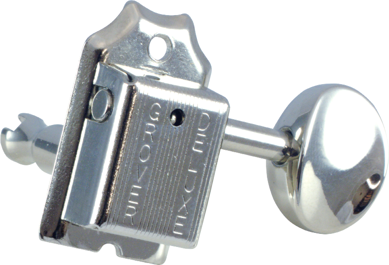 Grover, Deluxe Guitar, Vintage, Nickel, 6/line Image - Amplified Parts Tuner - Grover, Deluxe Guitar, Vintage, (800x545), Png Download