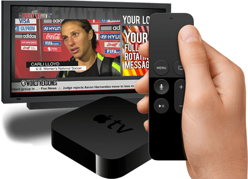 Apple Tv App Hand Remote - Apple Tv Remote Hand (500x361), Png Download