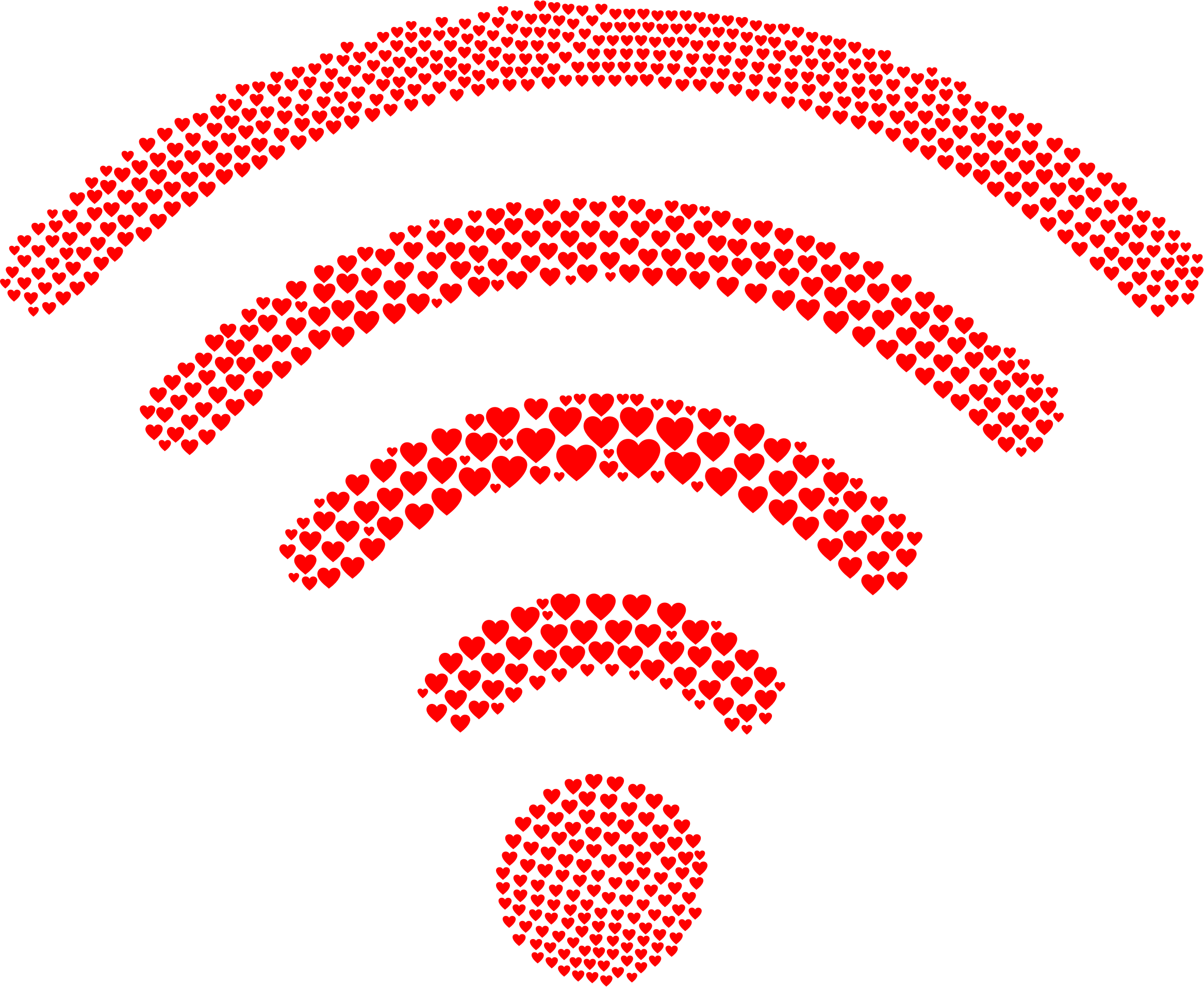 This Free Icons Png Design Of Love Signal Red (2335x1914), Png Download