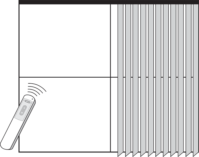 Motorized Ultimate Vertical Blinds Can Be Operated - Vertical Blinds Remote Control (694x550), Png Download