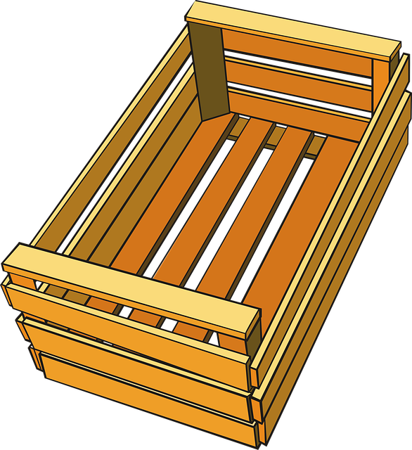 Wooden Box Clipart (586x640), Png Download
