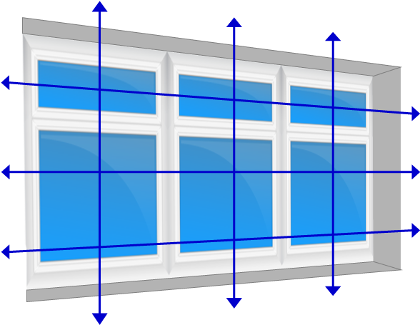 Measuring For Blinds - Window Blind (611x467), Png Download