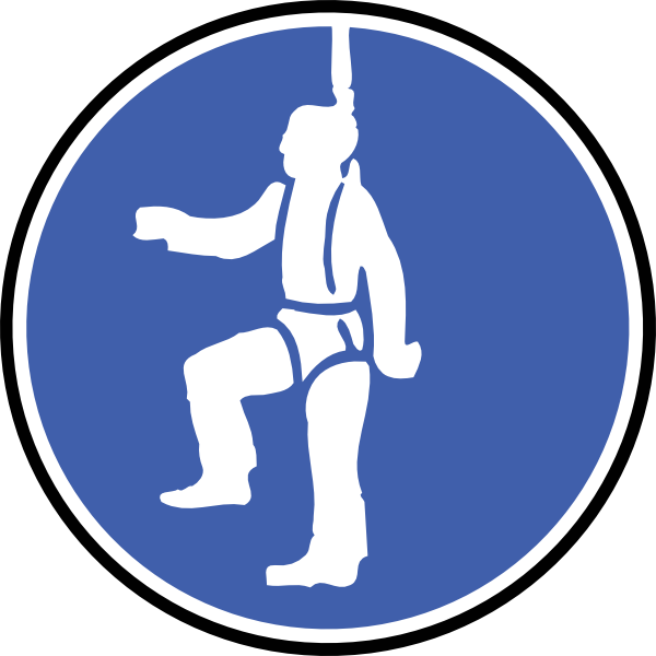 Free Vector Attach Safety Wire Clip Art - Working At Heights Vector (600x600), Png Download