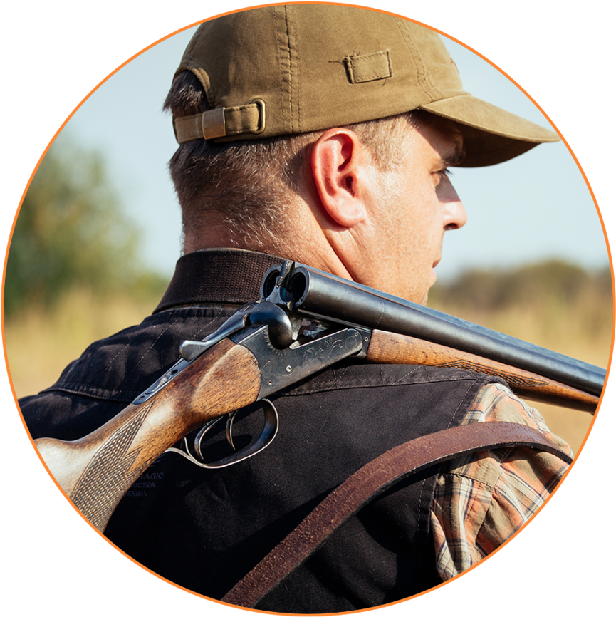 Hunting-safety - Fusil Sur L Epaule (1000x988), Png Download