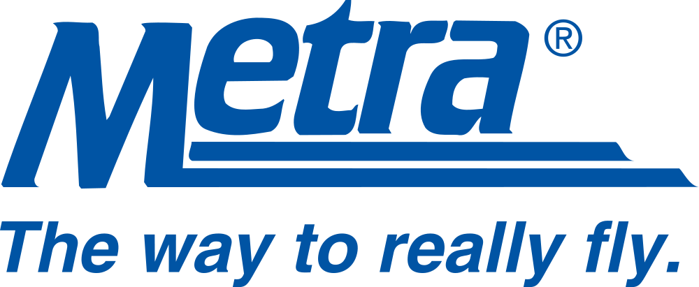 Metra Logo - Chicago Metra (1000x411), Png Download