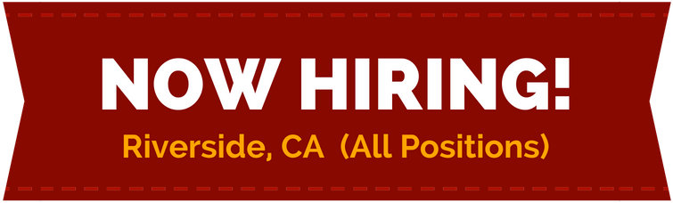 Now Hiring All Positions In Riverside, Ca (768x231), Png Download