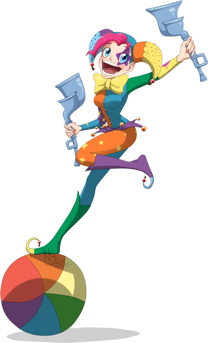 Vasination, Flugelhorn, Humanized, Jester, Juggling, - Pinkie Pie Jester (800x1216), Png Download