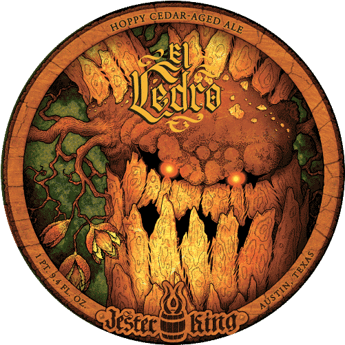 Jester King El Cedro - Jester King Brewery Labels (567x500), Png Download