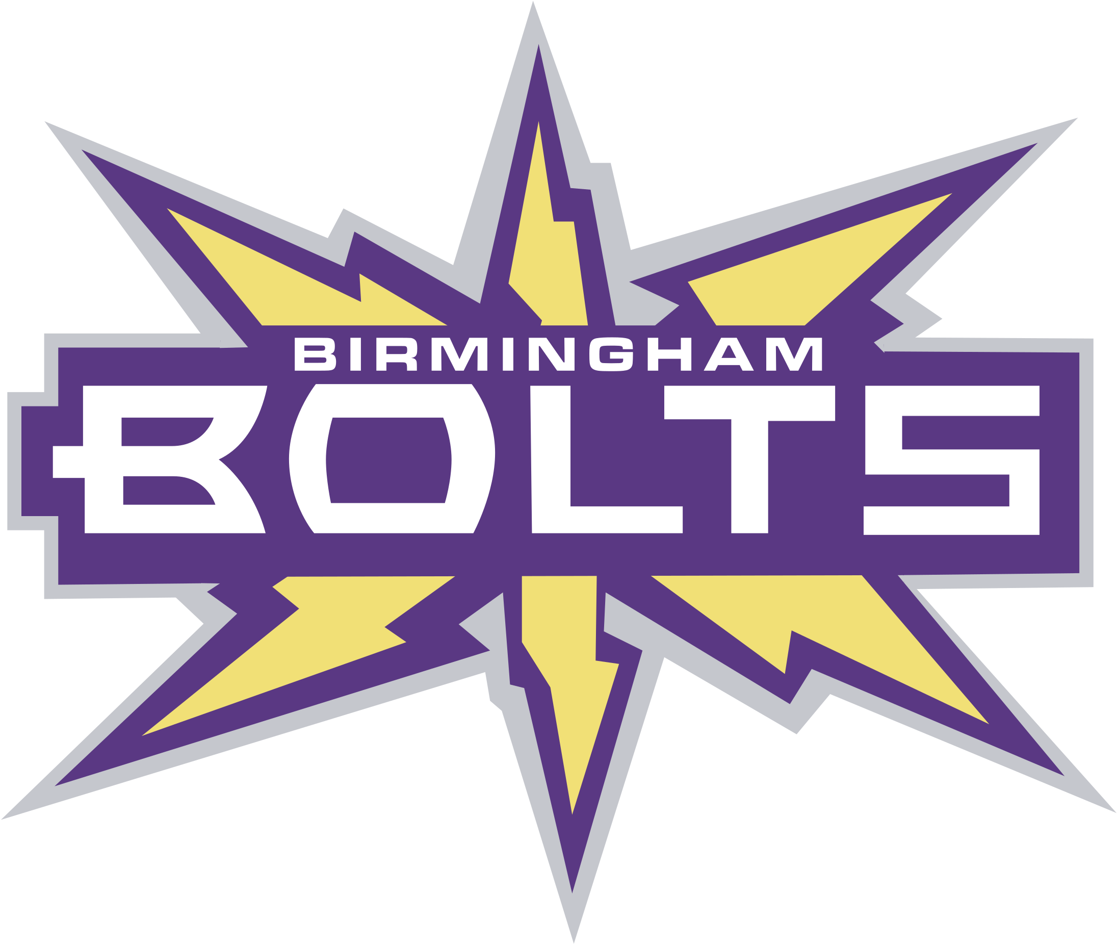 Birmingham Bolts Logo Png Transparent - Birmingham Thunderbolts (2400x2400), Png Download