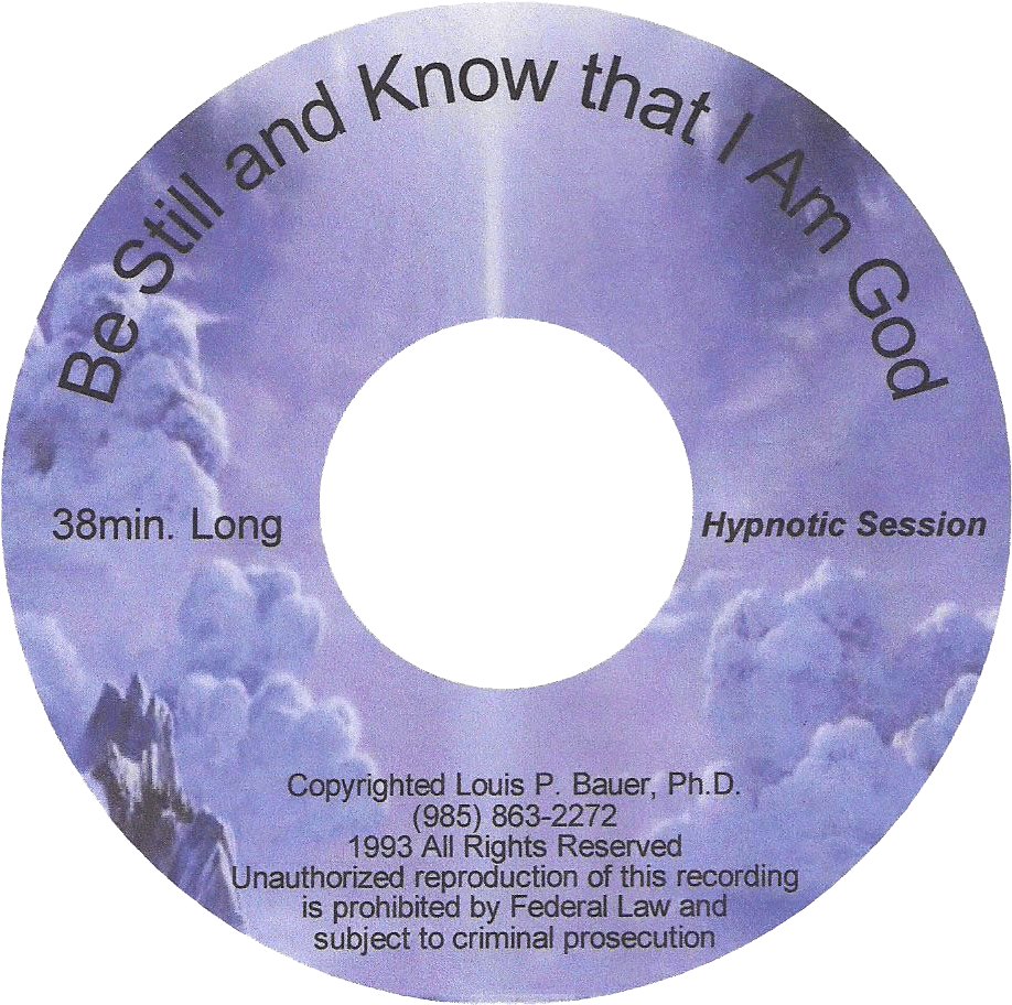 Be Still And Know That I Am God - Compact Disc (949x953), Png Download