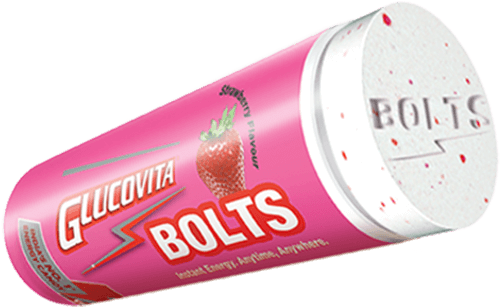 Glucovita Bolts - Strawberry - Glucovita Bolts Orange (508x320), Png Download