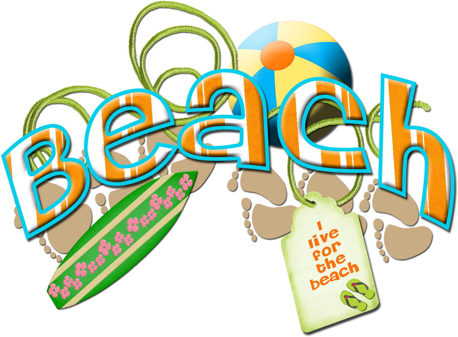 Art Png Pinterest Beachwordartpng - Beach Word Art Png (1600x1143), Png Download