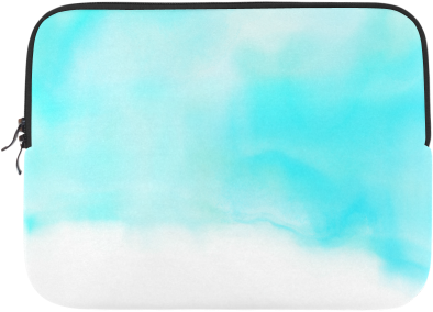 Turquoise Bright Watercolor Abstract Microsoft Surface - Rear-view Mirror (500x500), Png Download