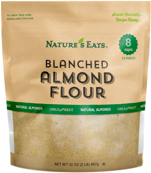 Blanched Almond Flour - Nature's Eats Sliced Almonds, 24 Oz (350x385), Png Download