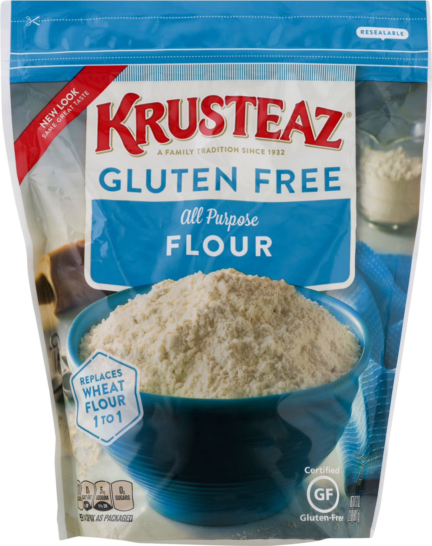 Krusteaz Flour, Gluten Free, All Purpose - 32 Oz (1800x1800), Png Download