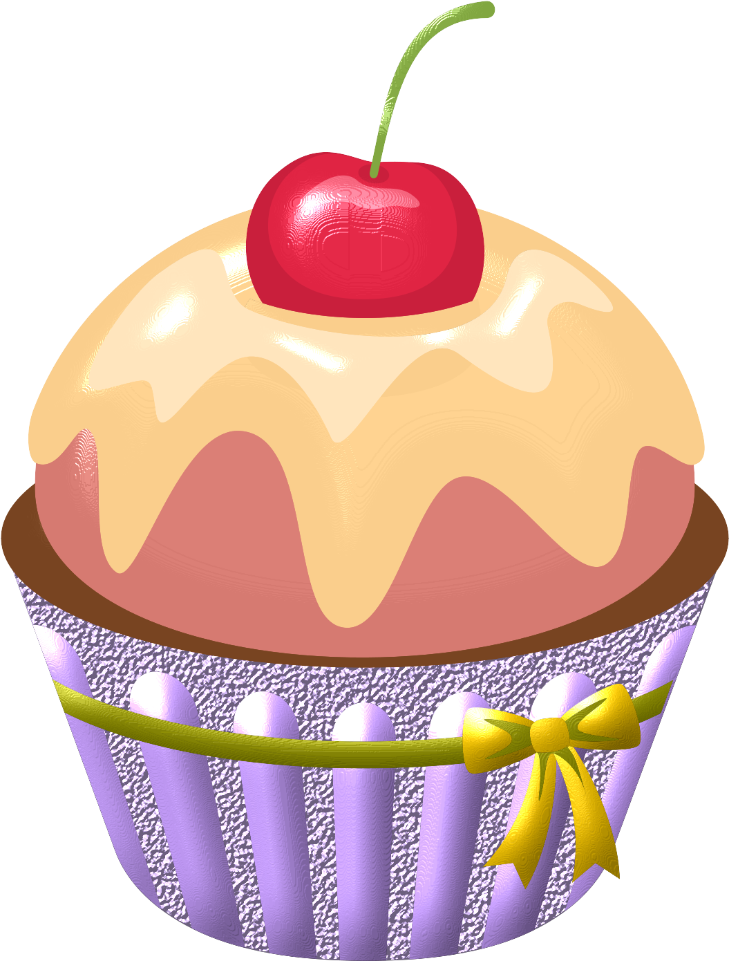 Flour Clipart Cake Mix - Cupcake (1264x1500), Png Download