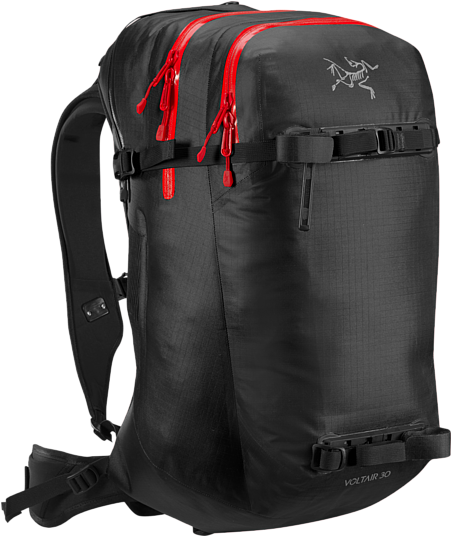 Voltair 30 Backpack - Arc'teryx Voltair 30 Avalanche Airbag Pack Black Regular (450x625), Png Download