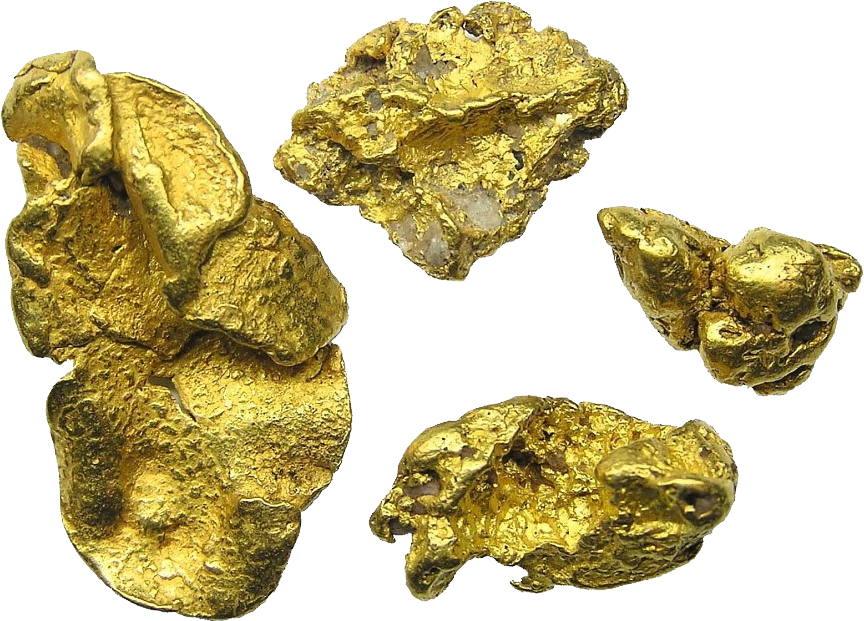Gold Nuggets Png Image - Gold Nuggets Png (864x621), Png Download