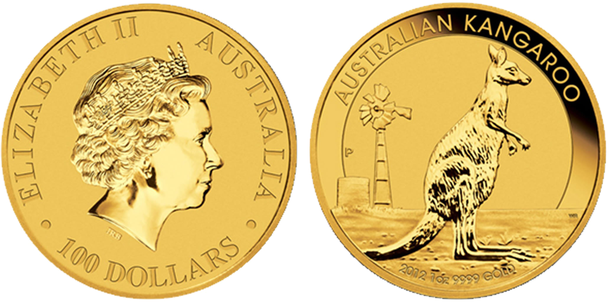 The - 1 Oz Australian Gold Kangaroo Coin (2200x1413), Png Download